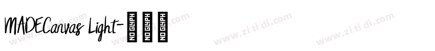MADECanvas Light字体转换